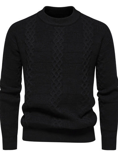 Herren Strickpullover Hochkragen Modern Style