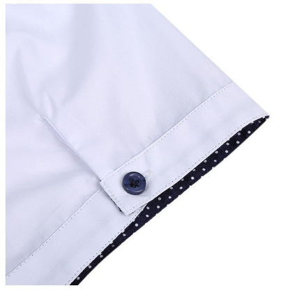 Herren Kurzarmhemd Modern Eleganter Kragen Berlin Stil