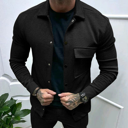Herren Freizeitshirt Elegantes Design mit Brusttasche