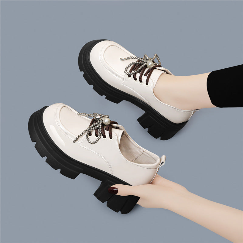 Damen Schnürschuhe Modisch mit Zierdetails