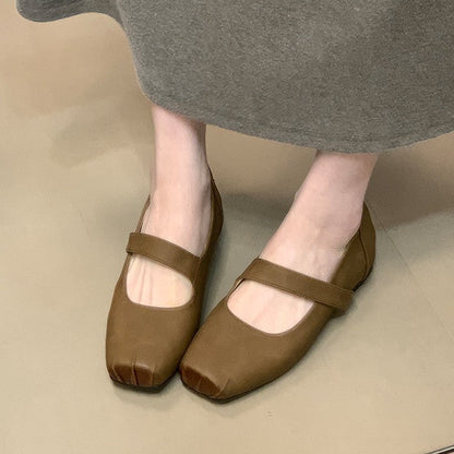 Damen Ballerinas Bequem Komfortabel Mit Riemen