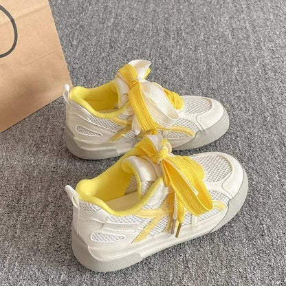 Damen Sneaker Sportlich Atmungsaktiv Bunt