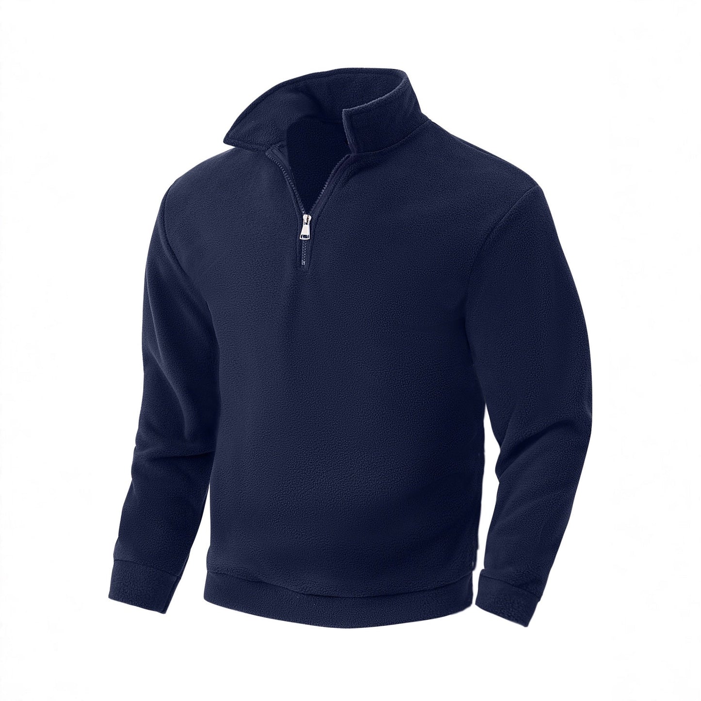 Herren Fleece Pullover Halbzipper Hoher Kragen Warm