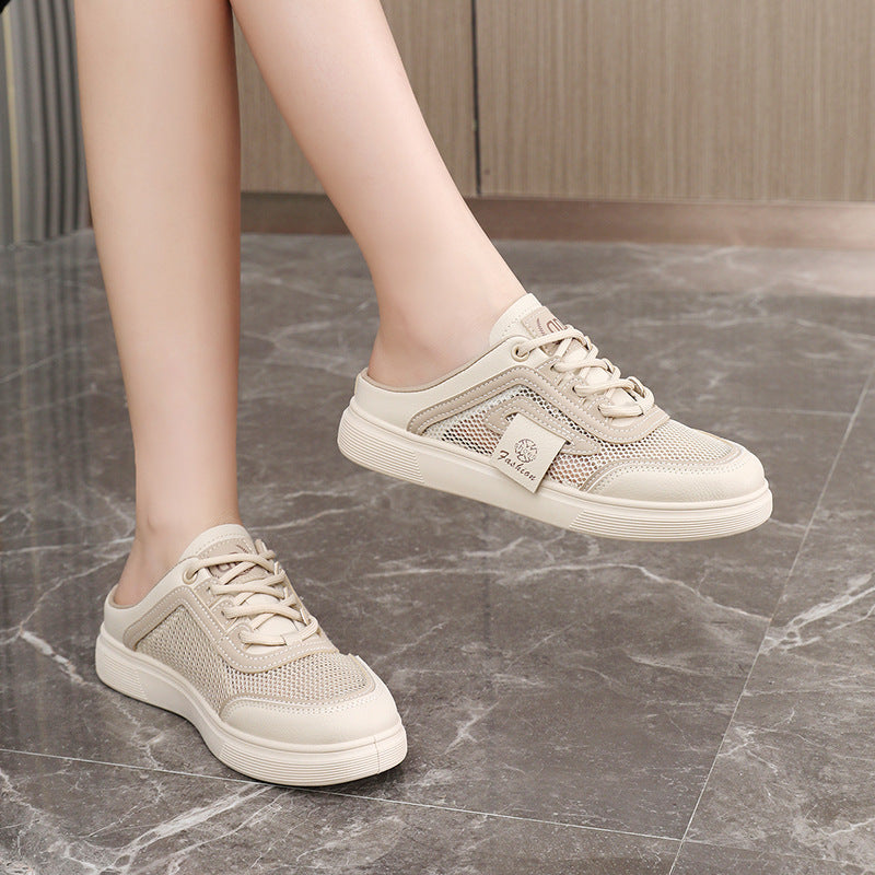 Damen Slipper Atmungsaktiv Mesh Bequem Rutschfest