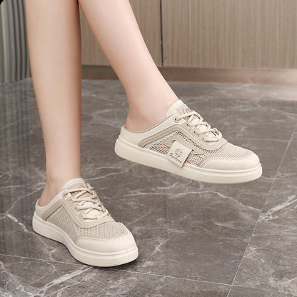 Damen Slipper Atmungsaktiv Mesh Bequem Rutschfest