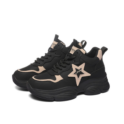 Damen Sportsneaker Chunky Weich Laufsohle Komfort