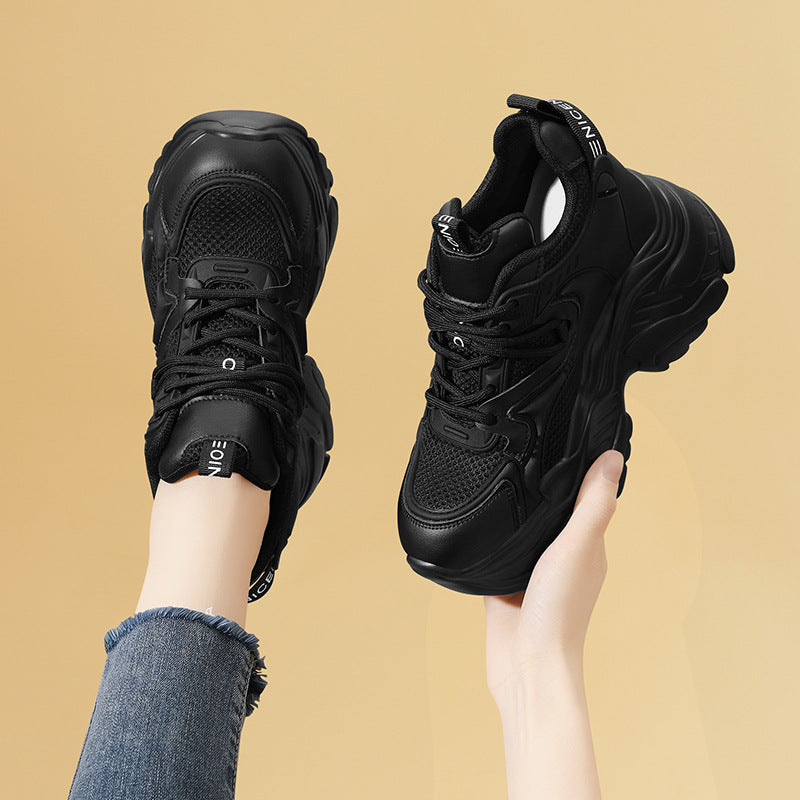 Damen Plateausneaker Sportlich Atmungsaktiv Größe 36-41