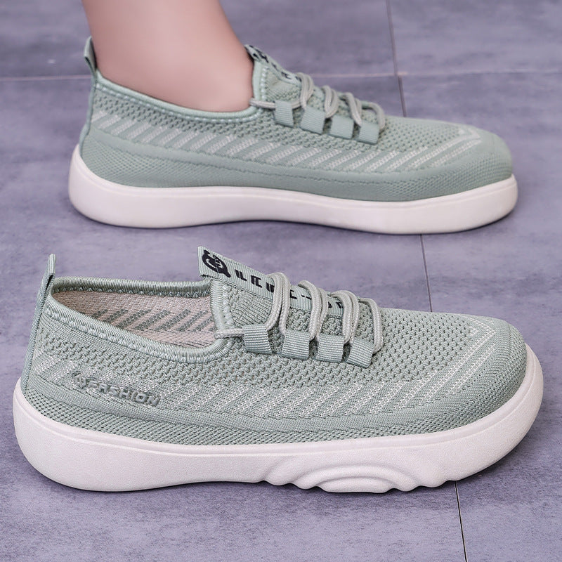 Damen Sneaker Leicht Bequem Freizeitschuhe Elastisch