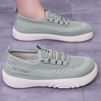 Damen Sneaker Leicht Bequem Freizeitschuhe Elastisch