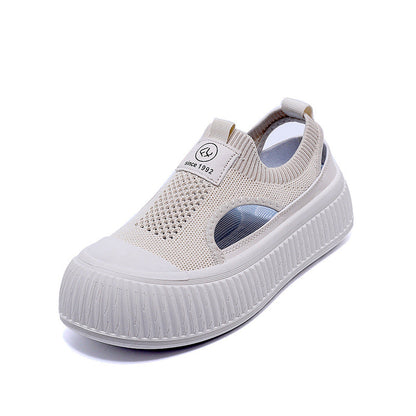 Damen Sneaker Plattform Schuhe Sportlich Elastisch