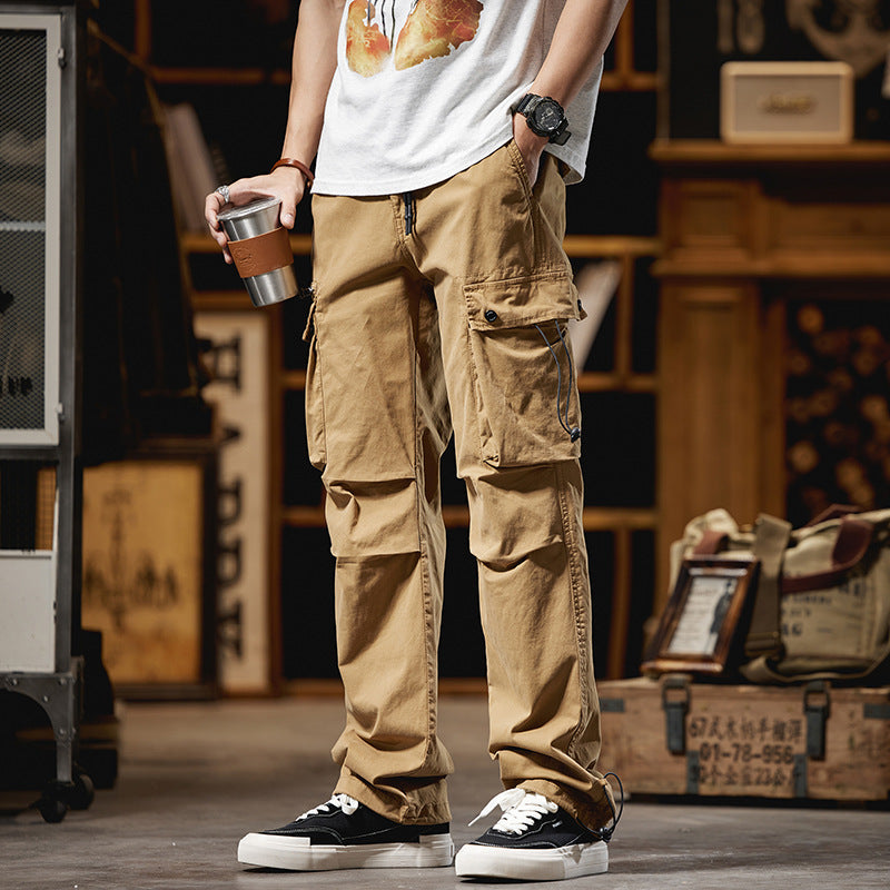 Herren Cargo-Hose Mehrertaschen Freizeit-Hose - BerlinGlamour