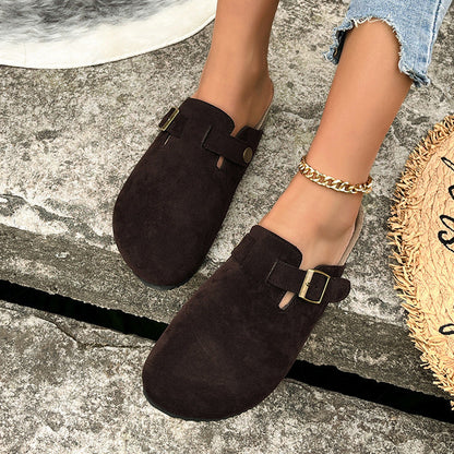 Damen Clogs Bequem mit Riemchen Schuhe Sommer
