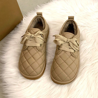Damen Sneaker Gefüttert Komfortabel Steppmuster Schuhe