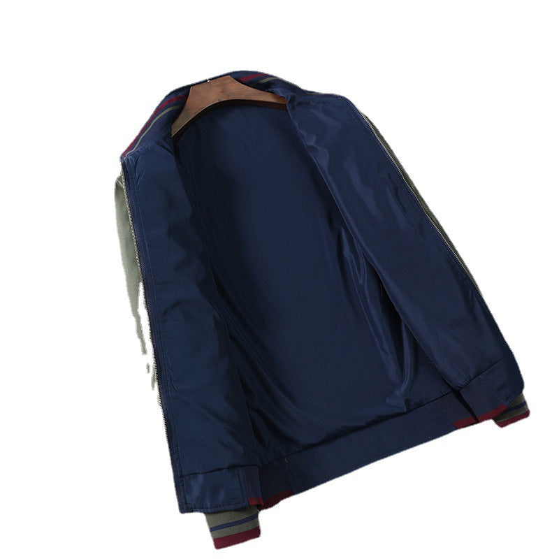 Herren Windjacke Übergangsjacke Wasserabweisend Hochkragen