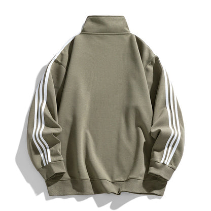 Herren Sportpullover mit Seitentaschen Modern Funktionell