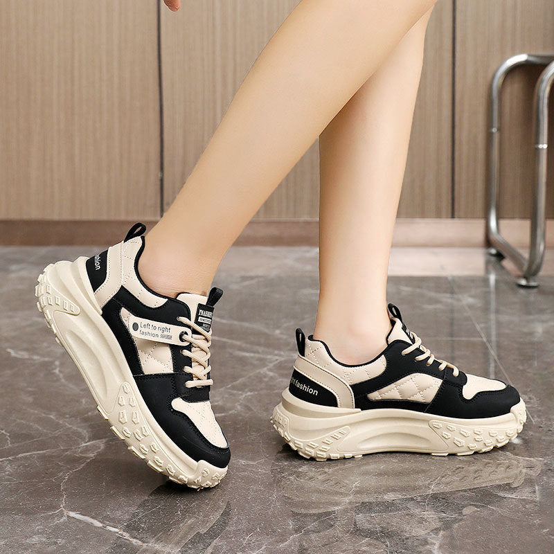 Damen Sneaker Chunky Bequem Strapazierfähig Mode