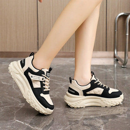 Damen Sneaker Chunky Bequem Strapazierfähig Mode