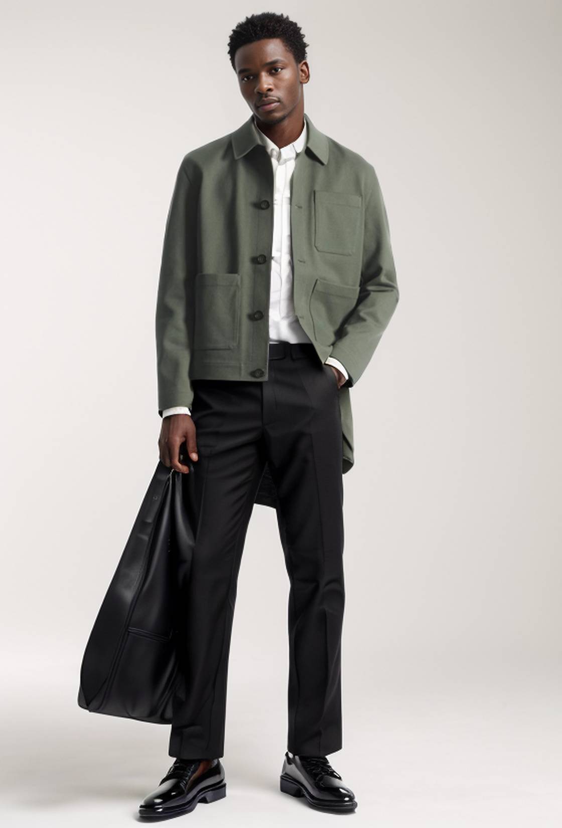 Herren Jacke Modern aufgesetzte Taschen Hochwertig