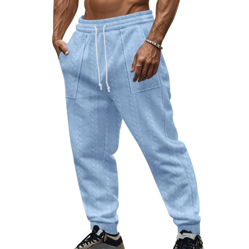 Bequeme Herrenhose Freizeit Hose mit Kordelzug und Taschen