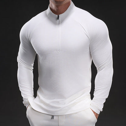 Herren Funktionsshirt Langarm Leicht Atmungsaktiv