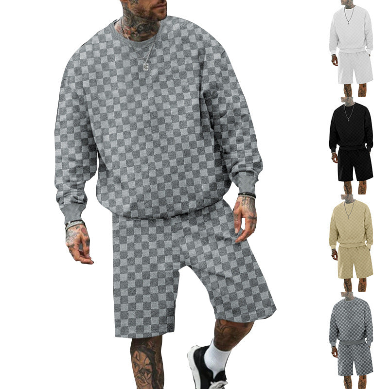 Herren Sportset Sweatshirt und Shorts Bequem - BerlinGlamour