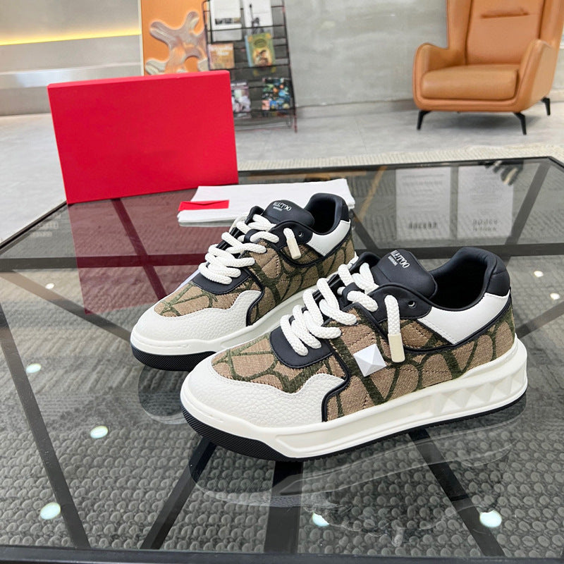 Damen Sneaker Sportlich Camouflage Robust
