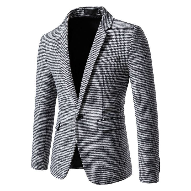 Herren Blazer Karomuster Elegant Modern - BerlinGlamour