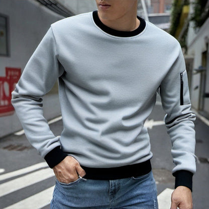 Herren Sportshirt Sweatshirt Casual Modern