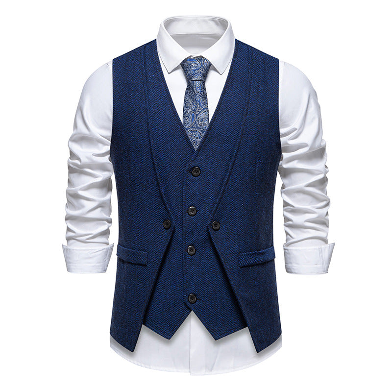 Herren Anzugweste Elegant Struktur Optik Berlin Style