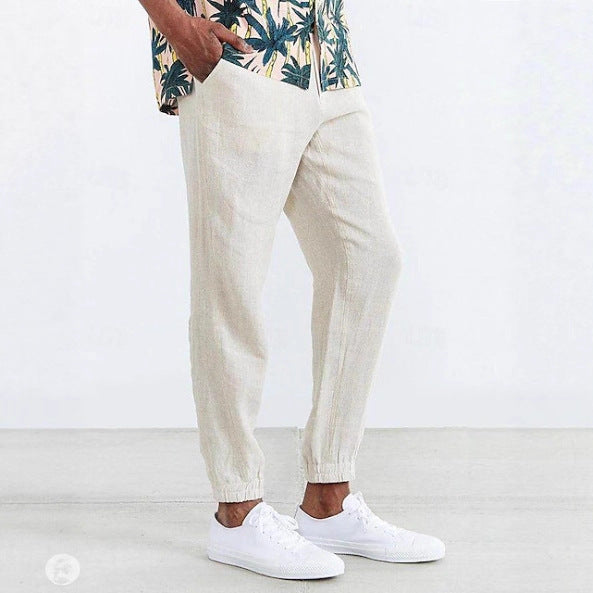 Herren Jogginghose Leicht Sommer elastisch mit Taschen