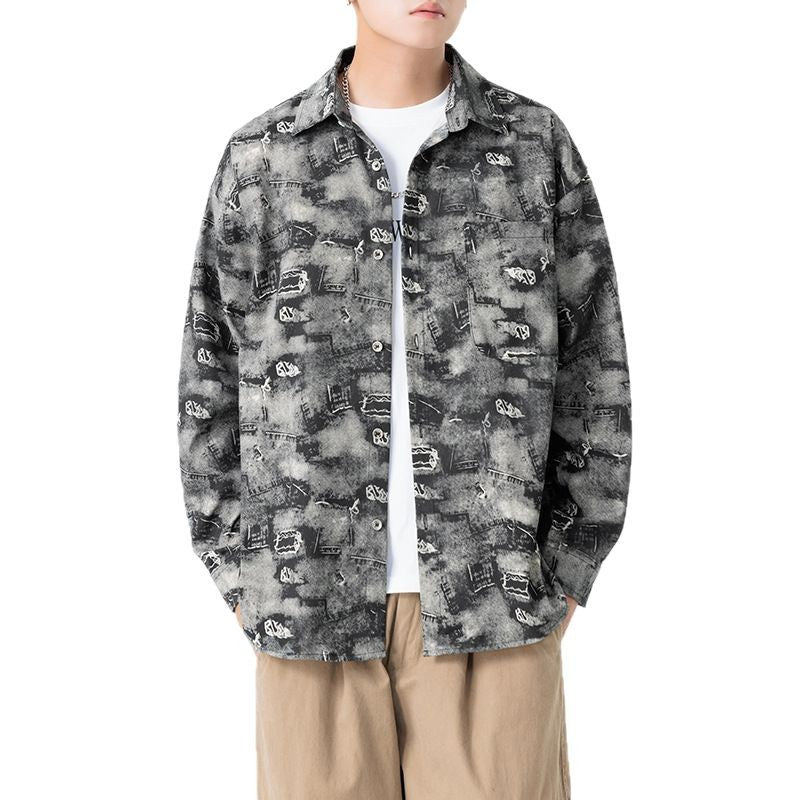 Herren Overshirt Grafik Muster Trendig Modern