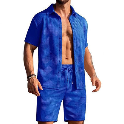Moderne Kurzarmhose mit strukturiertem Design Berlin. - BerlinGlamour