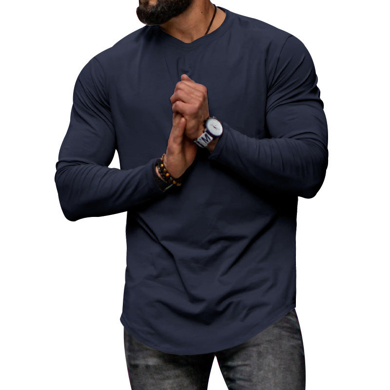 Herren Langarmshirt Modern Atmungsaktiv Slim Fit