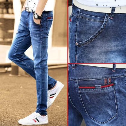 Herren Jeans Slim Fit Destroyed Trendy