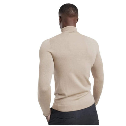 Herren Rollkragenpullover Langarm Hochgeschlossen Modern