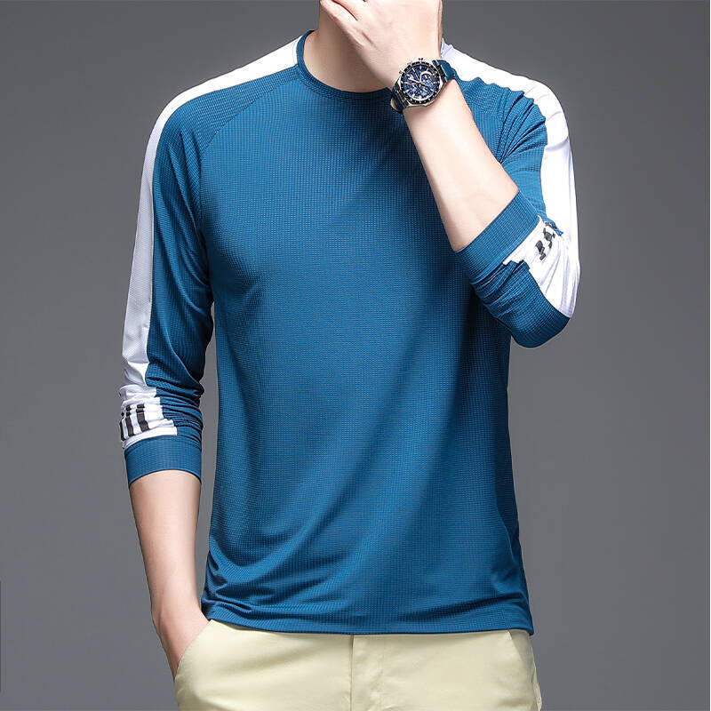 Herren Funktionsshirt Langarm Sportlich Feuchtigkeitsableitend