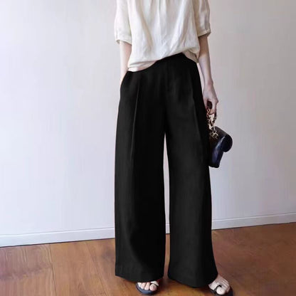 Weite Leinenhose Damen Bequem Sommer