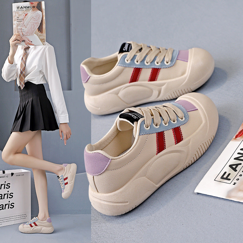 Damen Sneaker Sportlich Atmungsaktiv Weiße Sneaker - BerlinGlamour