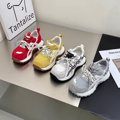 Damen Sneaker Sportlich Atmungsaktiv Mit Robusten Sohlen