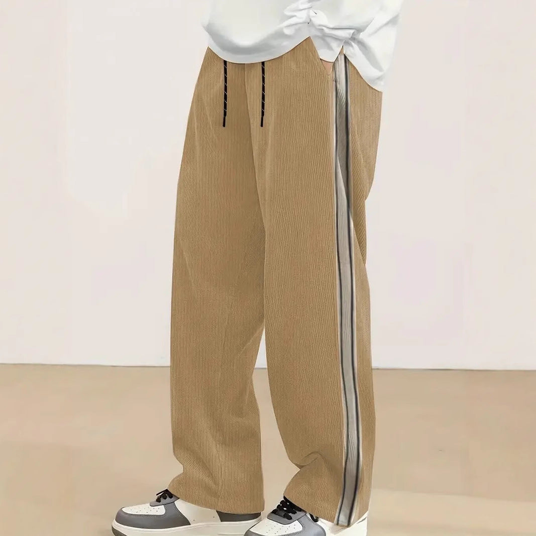 Herren Freizeithose Bequem mit Seitenstreifen Sportlich