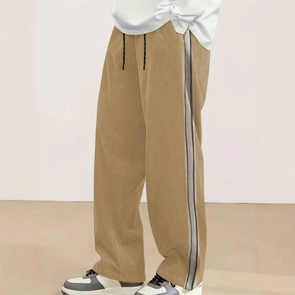Herren Freizeithose Bequem mit Seitenstreifen Sportlich