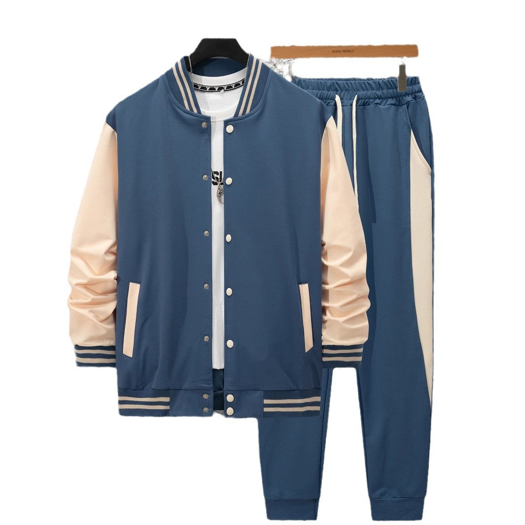 Herren Sportanzug Set Modern mit Kontraststreifen