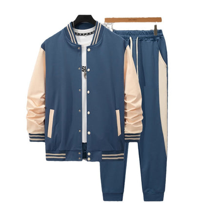 Herren Sportanzug Set Modern mit Kontraststreifen