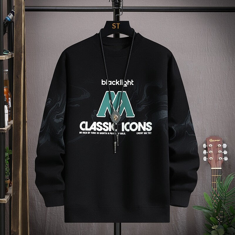 Herren Sweatshirt Modern mit Grafikdruck Trendy Style - BerlinGlamour