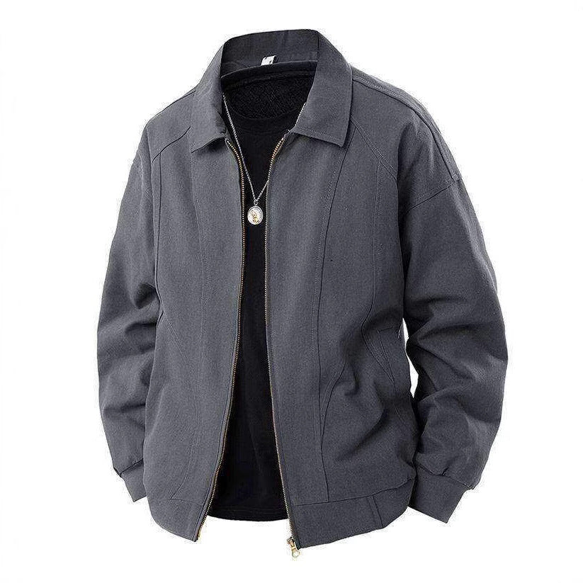 Herren Übergangsjacke Lässig Modern mit Stehkragen und Taschen