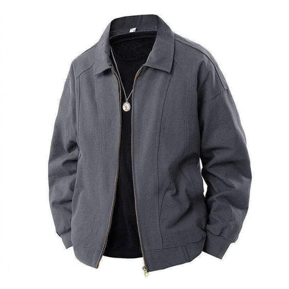 Herren Übergangsjacke Lässig Modern mit Stehkragen und Taschen
