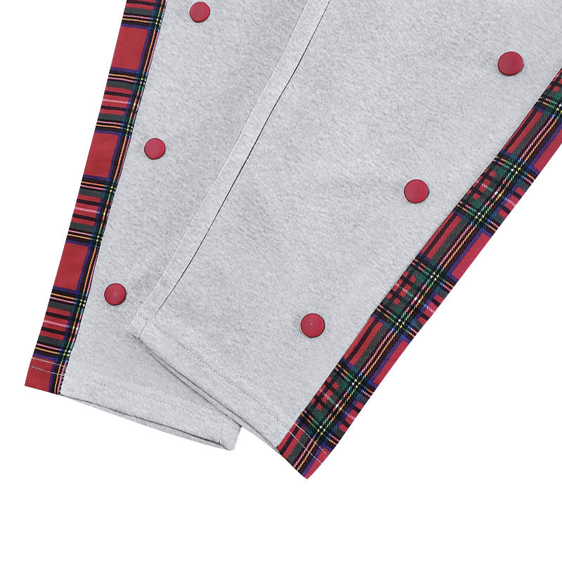 Herren Sportfreizeithose Karomuster Stretch Modern