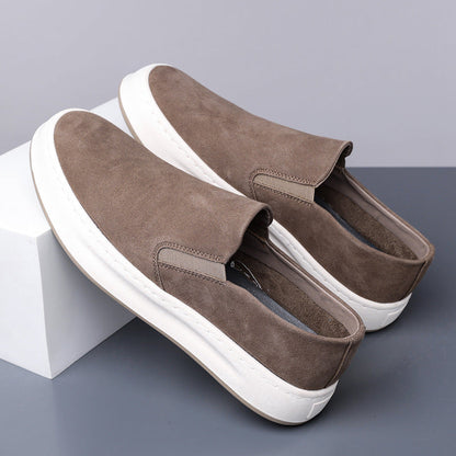 Damen Sneaker Wildleder Bequem Rutschfest