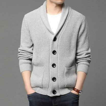 Herren Strickjacke Kuschelig Modern mit Taschen