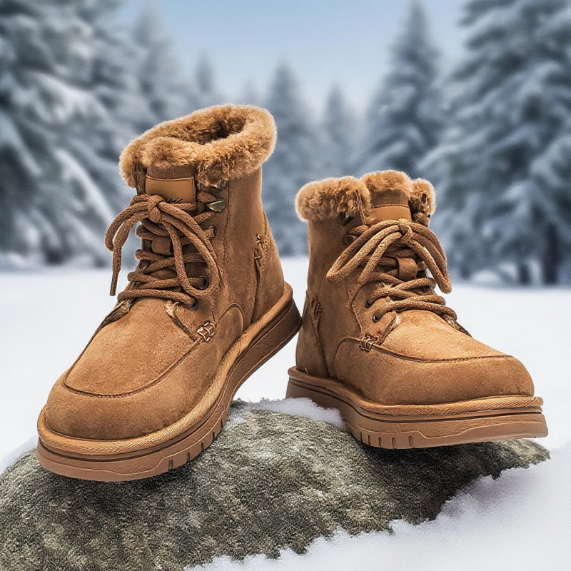 Damen Winterstiefel Warm Isoliert Rutschfest Sportlich